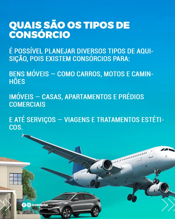 Tela 3 do carrossel O que é consórcio, da Invest Price